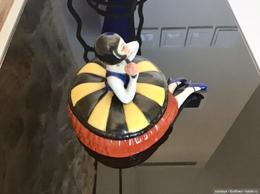 Фарфоровая статуэтка Винтаж Art Deco 1920гг (фото 6)