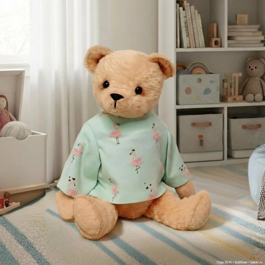 Степан, мишка ручной работы в технике Тедди (фото 3)