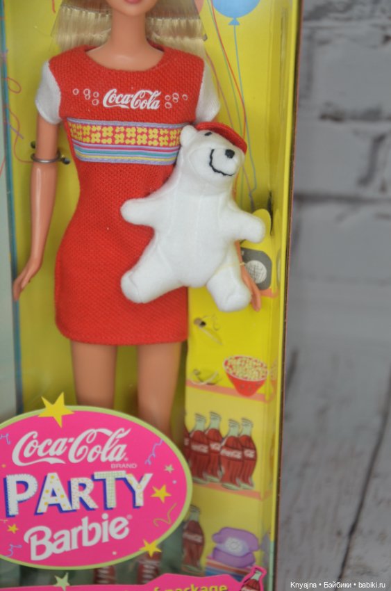 Барби Coca-Cola party Barbie, нрфб (фото 6)
