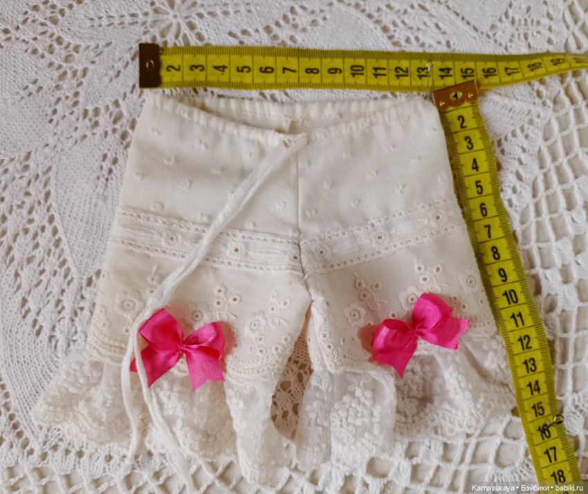 Комплект нижнего белья для антикварных кукол и реплик 40-45см