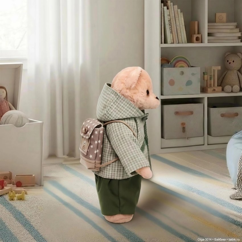 Степан, мишка ручной работы в технике Тедди (фото 4)