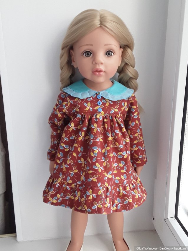 Платья из теплого хлопка для Готц 50см