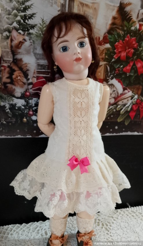 Комплект нижнего белья для антикварных кукол и реплик 40-45см (фото 4)