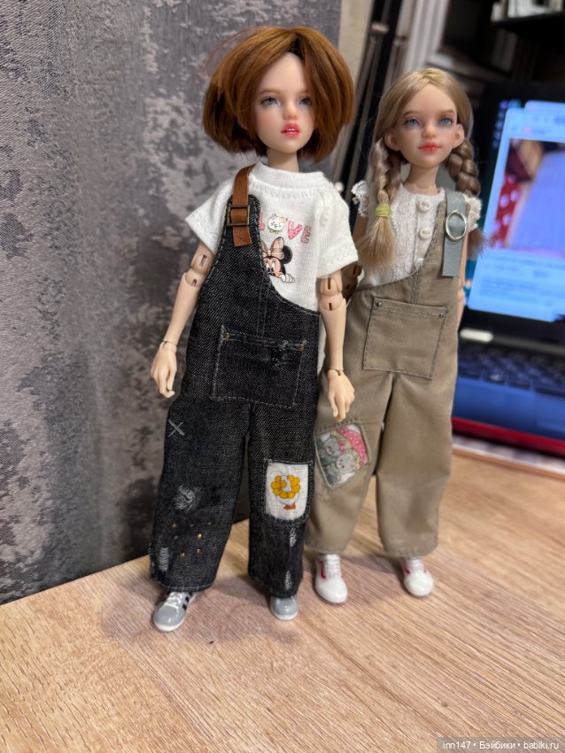 Три комбинезона на рост 20 см (фото 7)