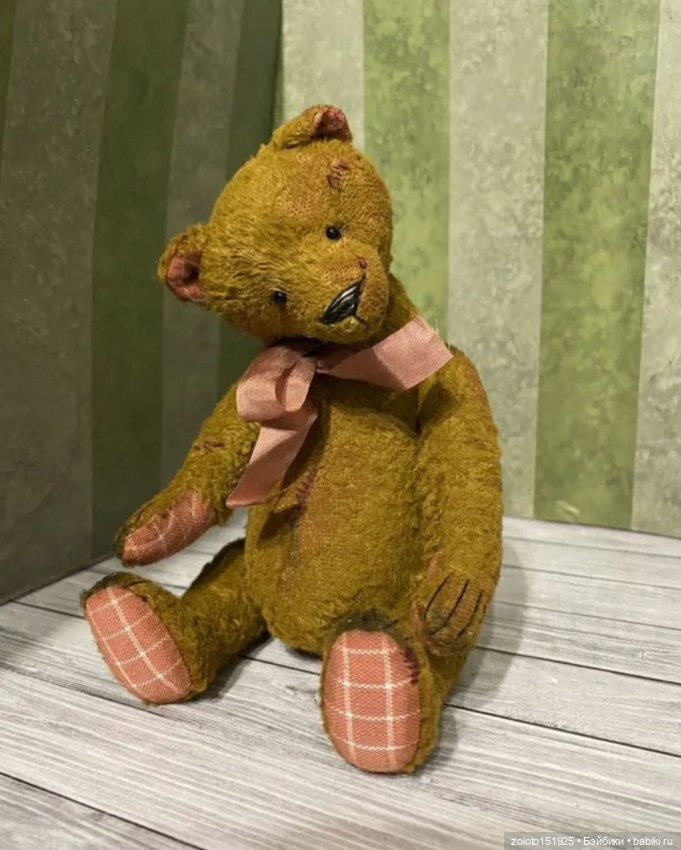 Мишка тедди ручная работа авторский коллекционный (фото 3)