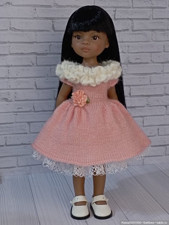 Платье, подьюбник для кукол Паола Рейна 32-34 см (фото 2)