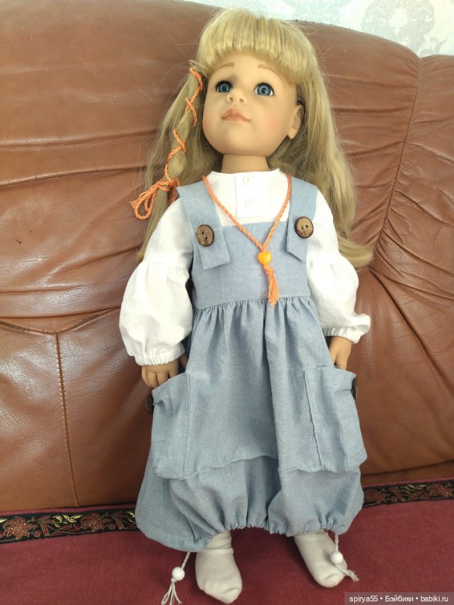 Скидка! Наряд из вареного хлопка в стиле бохо для куклы Готц и Цвергназе