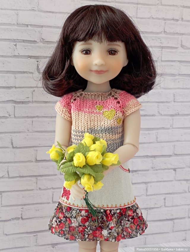 Юбка, кофта для кукол Руби Ред 37 см,