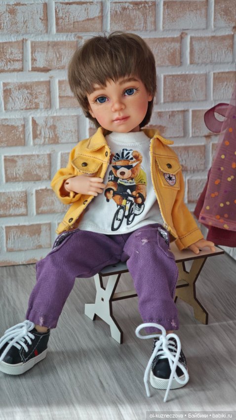 Голубоглазый шатен ООАК на базе Дианы от Империя Кукол (фото 4)