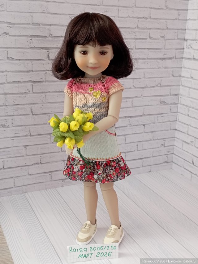 Юбка, кофта для кукол Руби Ред 37 см, (фото 2)