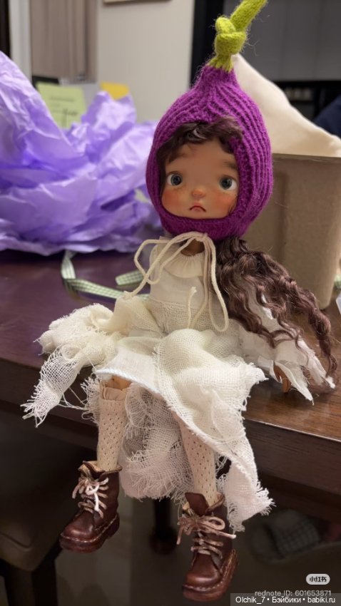 Кукла баклажан Eggplant — Шарнирные куклы (не BJD) (фото 5)