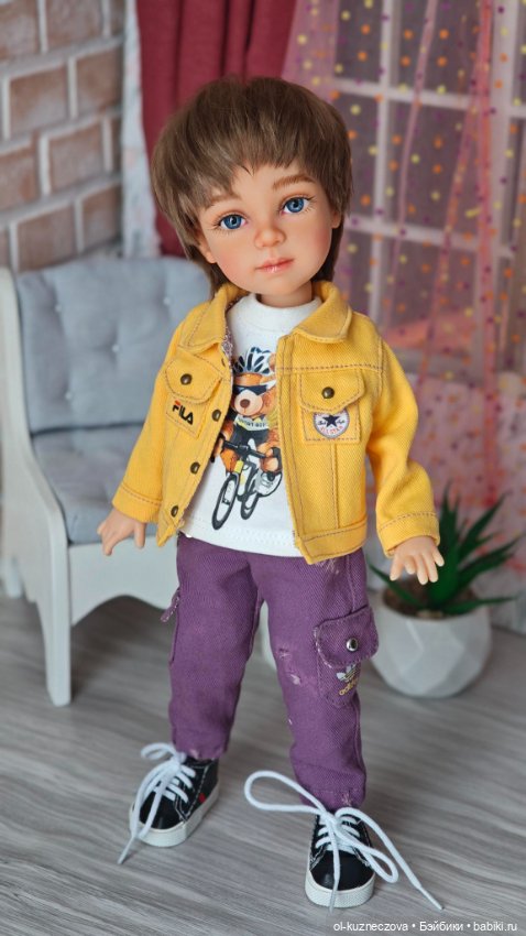 Голубоглазый шатен ООАК на базе Дианы от Империя Кукол (фото 2)