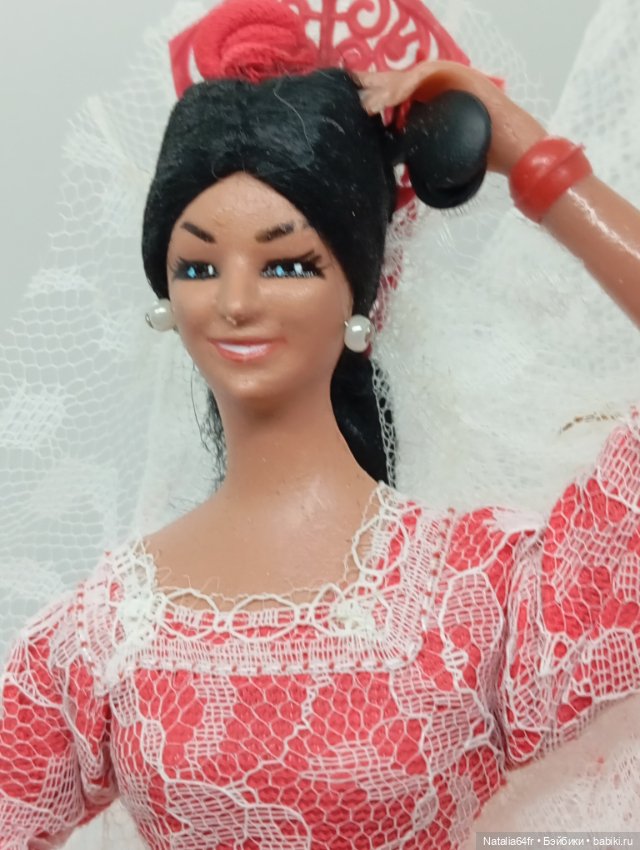 Винтажная кукла . Испания. Танцовщица фламенко (фото 4)