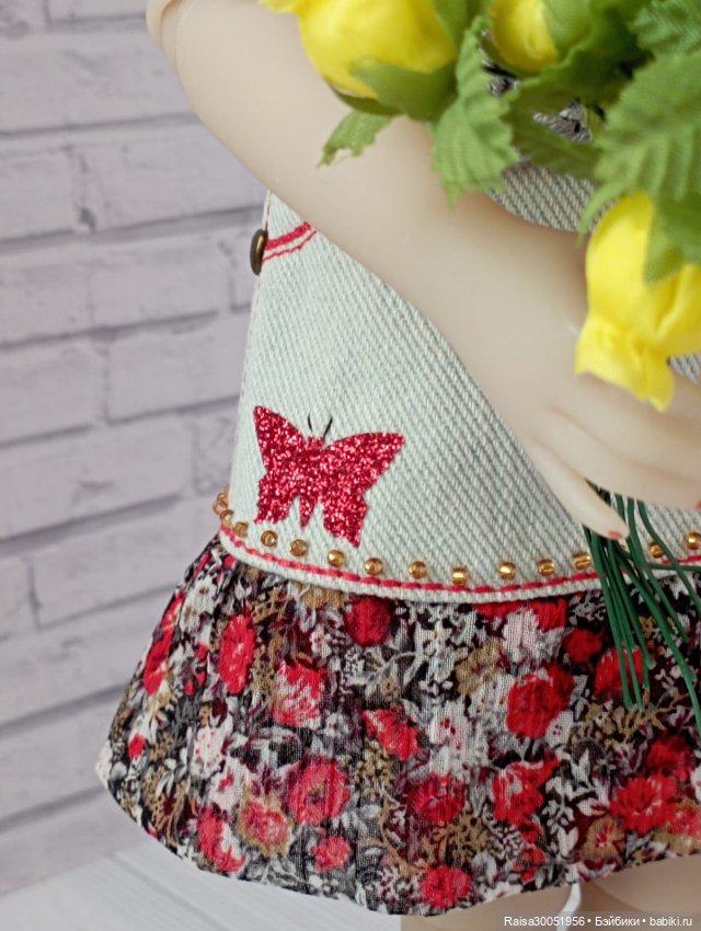 Юбка, кофта для кукол Руби Ред 37 см, (фото 4)