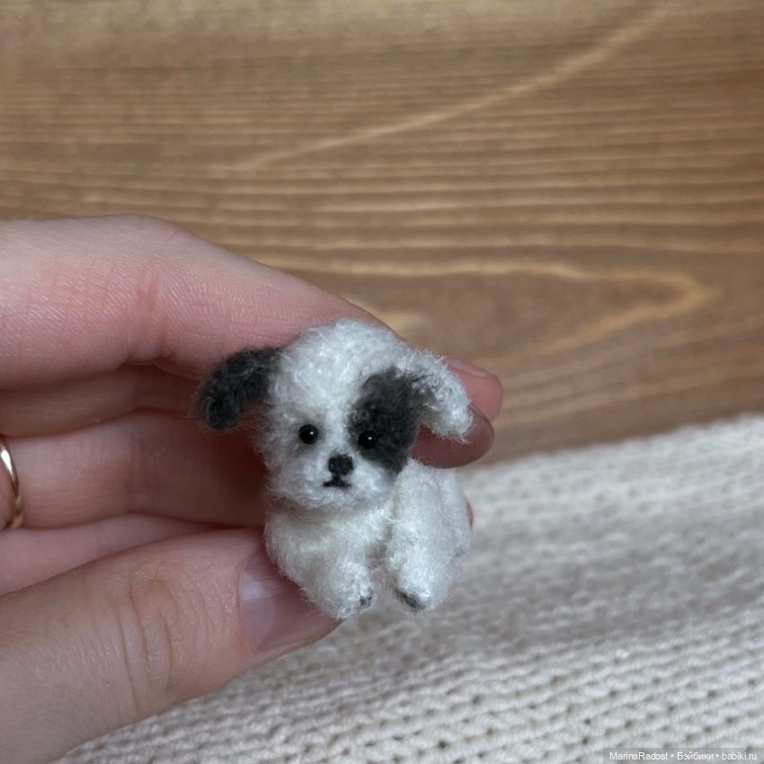 Собачка с пятнышком. Друг для куклы (фото 2)