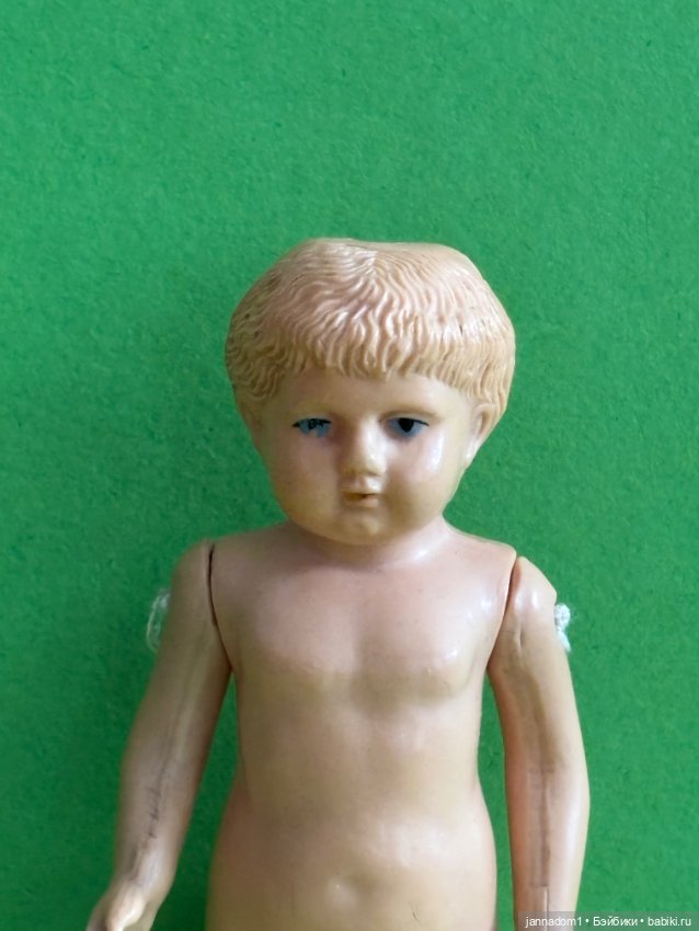 Редкая довоенная целлулоидная кукла Schildkrot, высота 11 см (фото 2)
