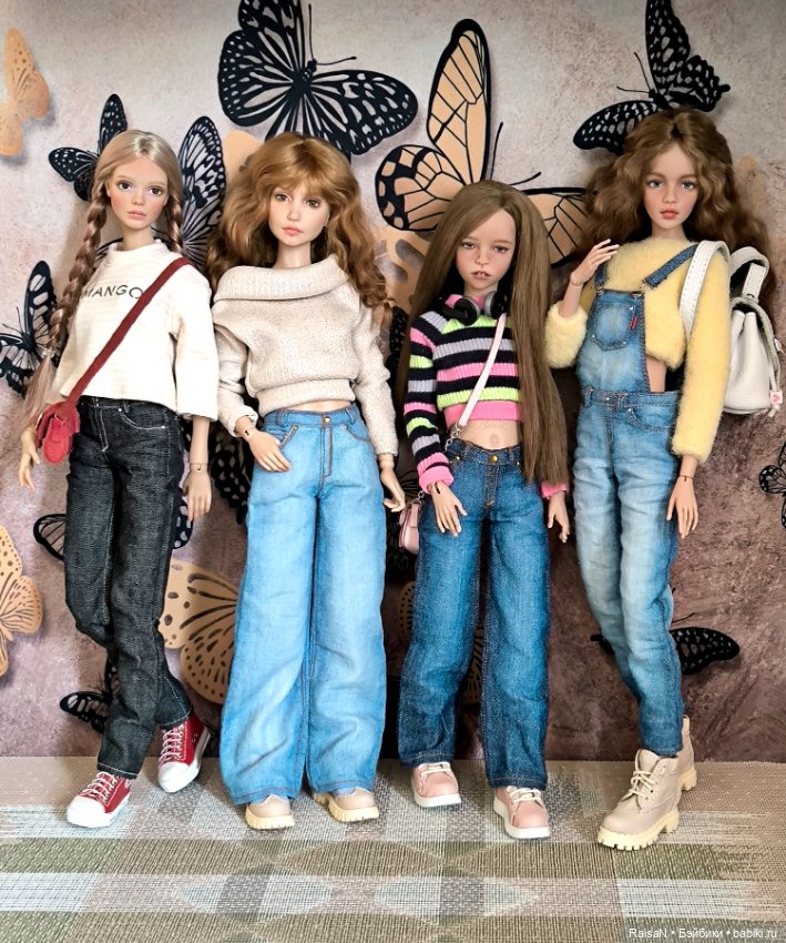 Джинсы на авторских БЖД 30-32 см (фото 2)