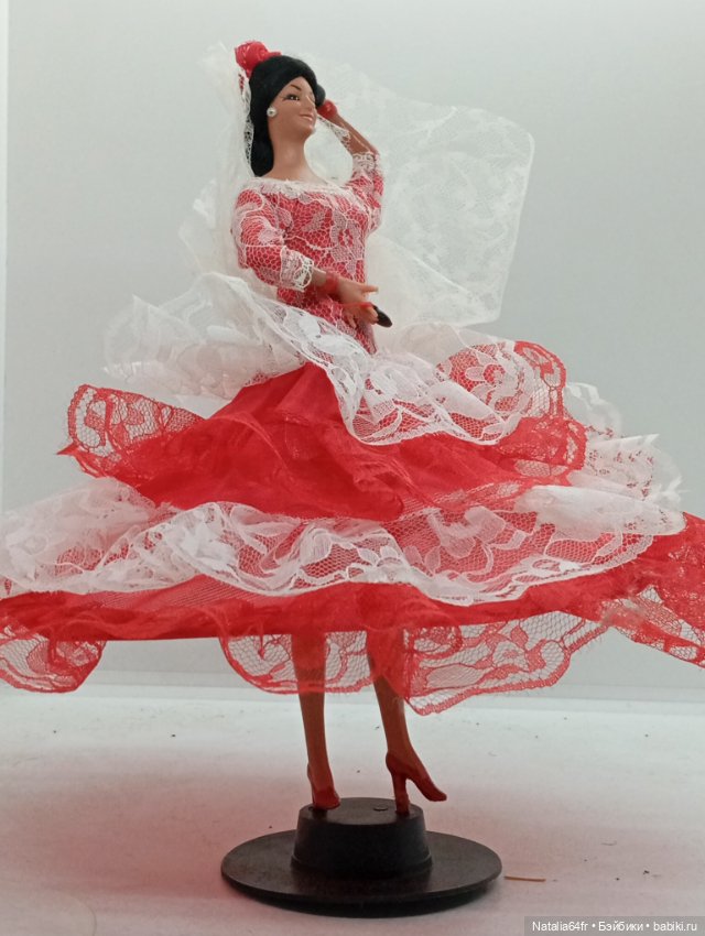 Винтажная кукла . Испания. Танцовщица фламенко (фото 7)