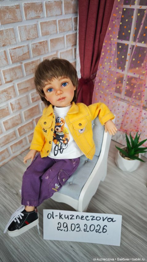 Голубоглазый шатен ООАК на базе Дианы от Империя Кукол (фото 3)