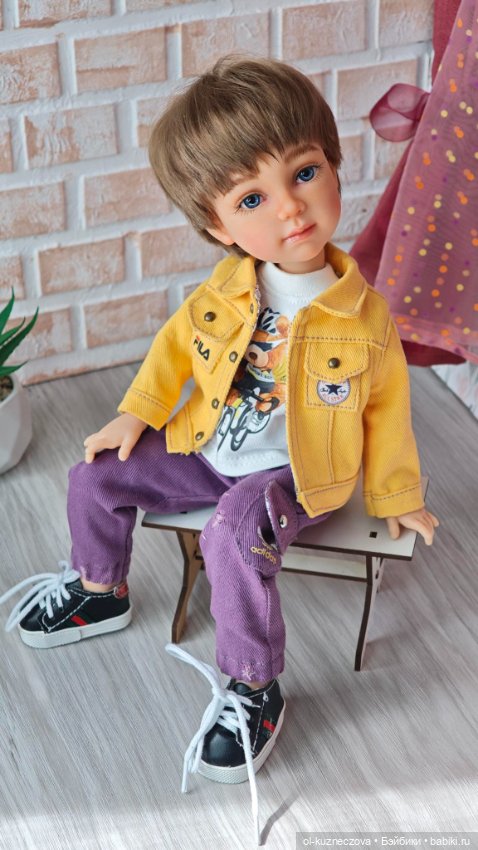 Голубоглазый шатен ООАК на базе Дианы от Империя Кукол (фото 5)