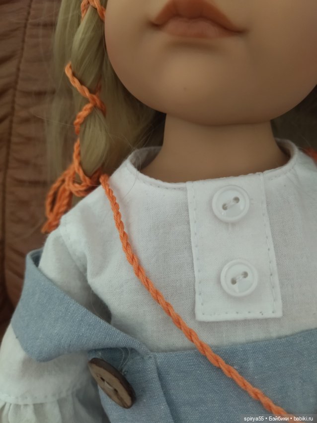 Скидка! Наряд из вареного хлопка в стиле бохо для куклы Готц и Цвергназе (фото 4)