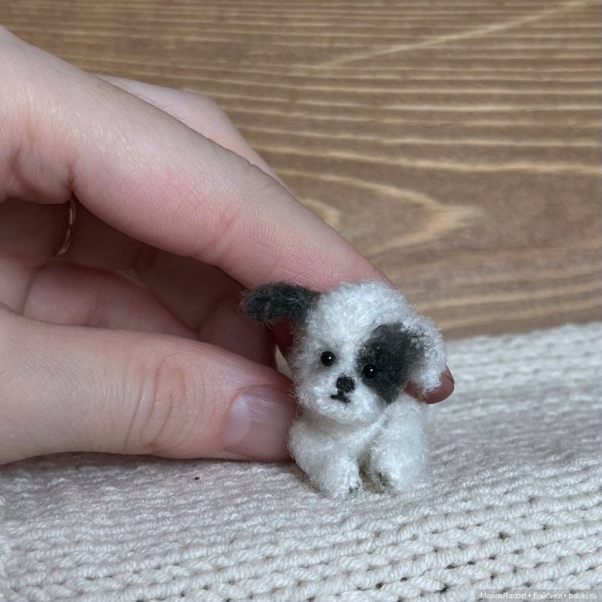 Собачка с пятнышком. Друг для куклы (фото 5)