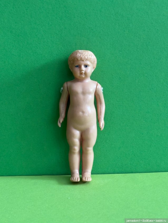 Редкая довоенная целлулоидная кукла Schildkrot, высота 11 см (фото 8)
