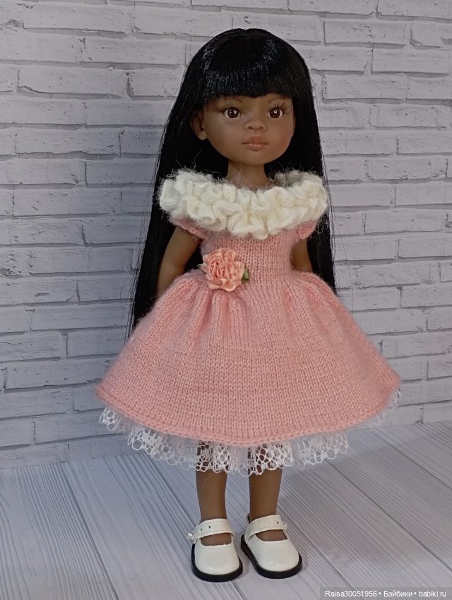 Платье, подьюбник для кукол Паола Рейна 32-34 см (фото 5)