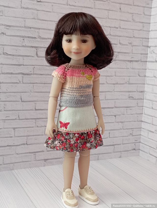 Юбка, кофта для кукол Руби Ред 37 см, (фото 5)