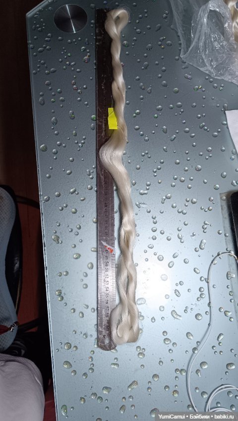 Натуральный шёлк для кукольных волос/париков (фото 3)