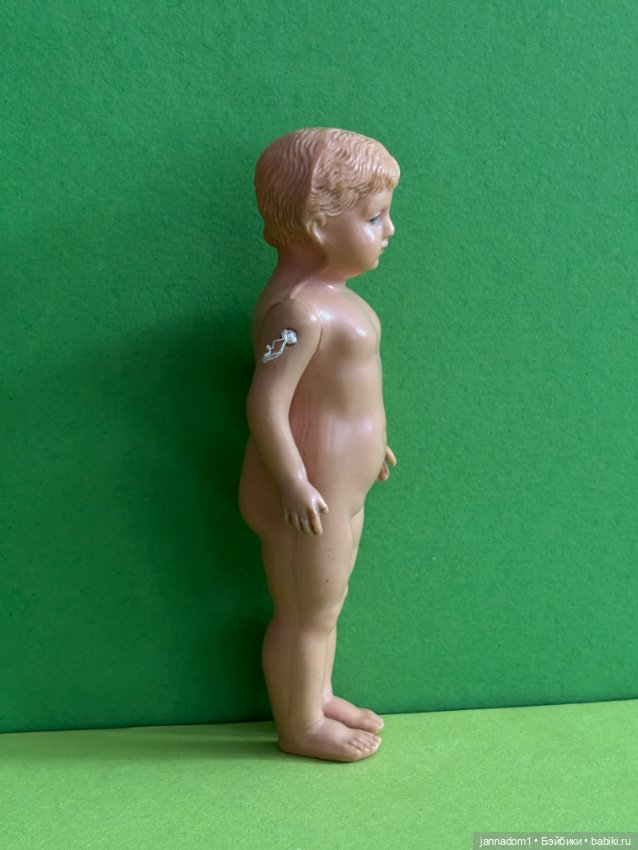 Редкая довоенная целлулоидная кукла Schildkrot, высота 11 см (фото 6)