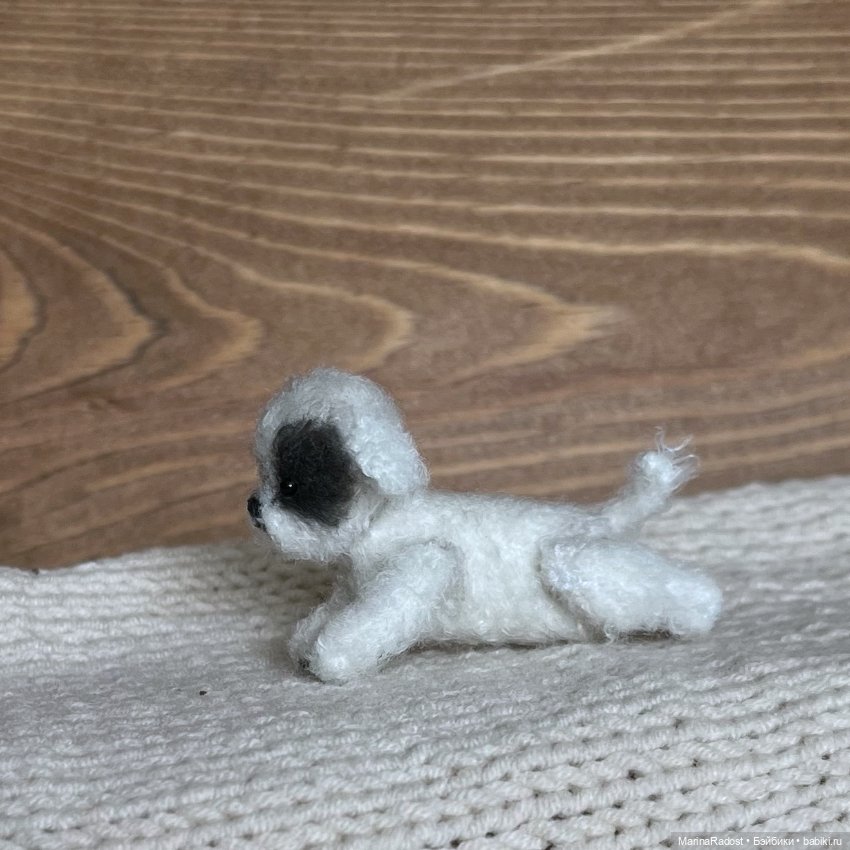 Собачка с пятнышком. Друг для куклы (фото 6)