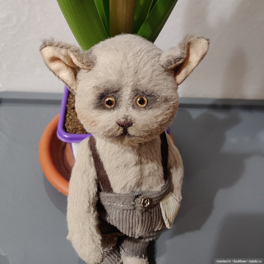 Авторская игрушка Котик Васенька (фото 3)
