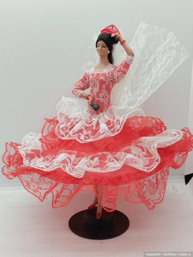 Винтажная кукла . Испания. Танцовщица фламенко (фото 3)