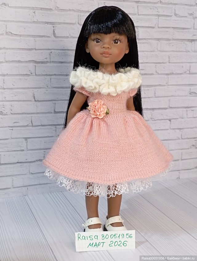 Платье, подьюбник для кукол Паола Рейна 32-34 см (фото 4)