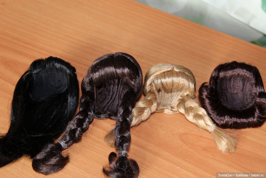 Парики 5-6 новые на кукол Франклин Минт и Тоннер (фото 5)