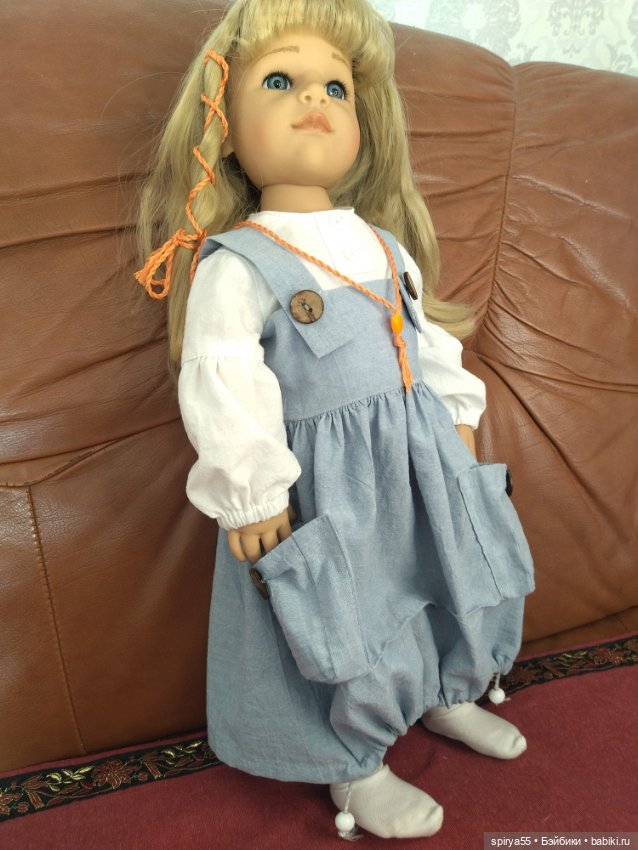 Скидка! Наряд из вареного хлопка в стиле бохо для куклы Готц и Цвергназе (фото 2)