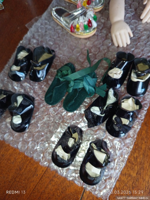 Лот обувь и фарфоровые ручки для кукол, из Германии и США (фото 5)