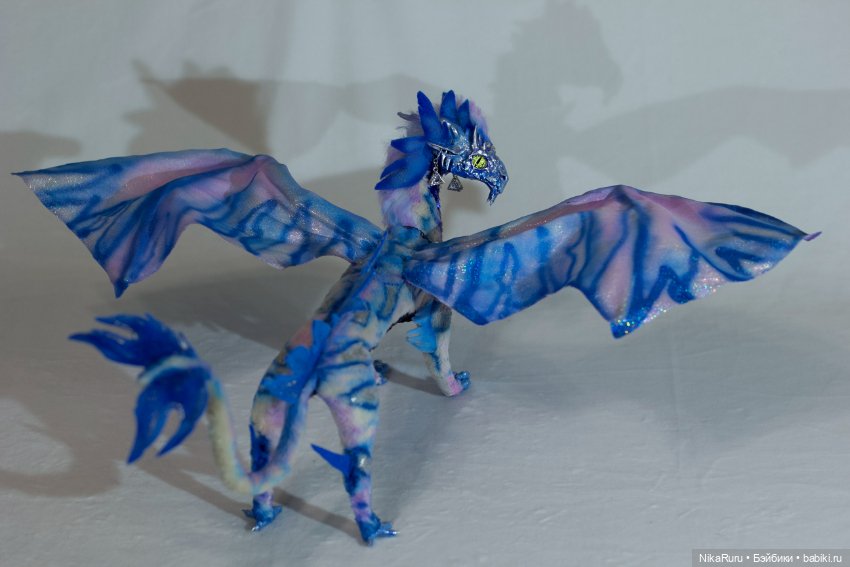 Дракон для Барби в смешанной технике, подвижный, знак зодиака Весы (фото 8)