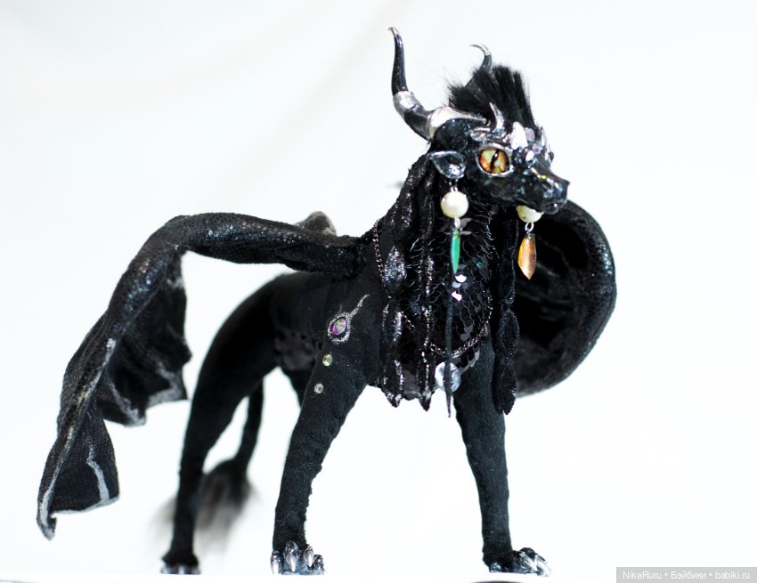 Дракон для Барби в смешанной технике, подвижный, знак зодиака Телец (фото 9)