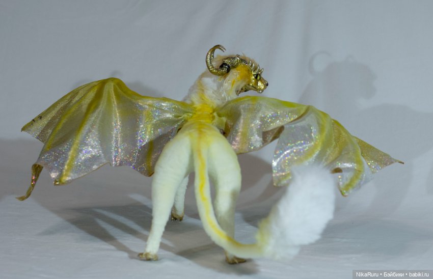 Дракон для Барби в смешанной технике, подвижный, знак зодиака Лев (фото 4)