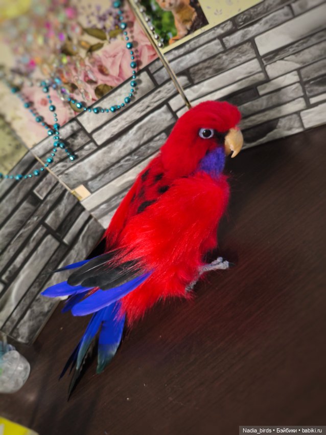 Красная розелла — Авторские игрушки (фото 6)