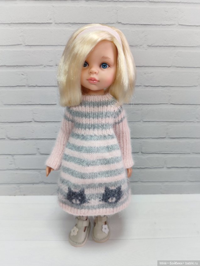 Платье Котики для кукол Паола Рейна Paola Reina