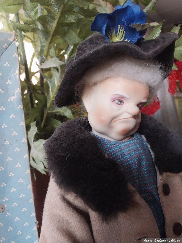 Старая леди с авоськами — Коллекционные куклы (фото 7)
