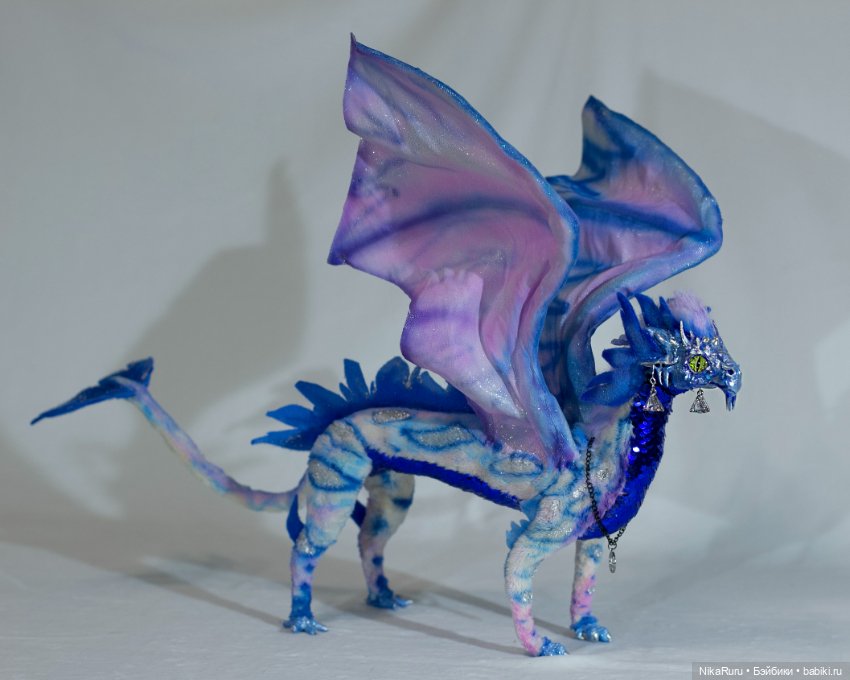 Дракон для Барби в смешанной технике, подвижный, знак зодиака Весы