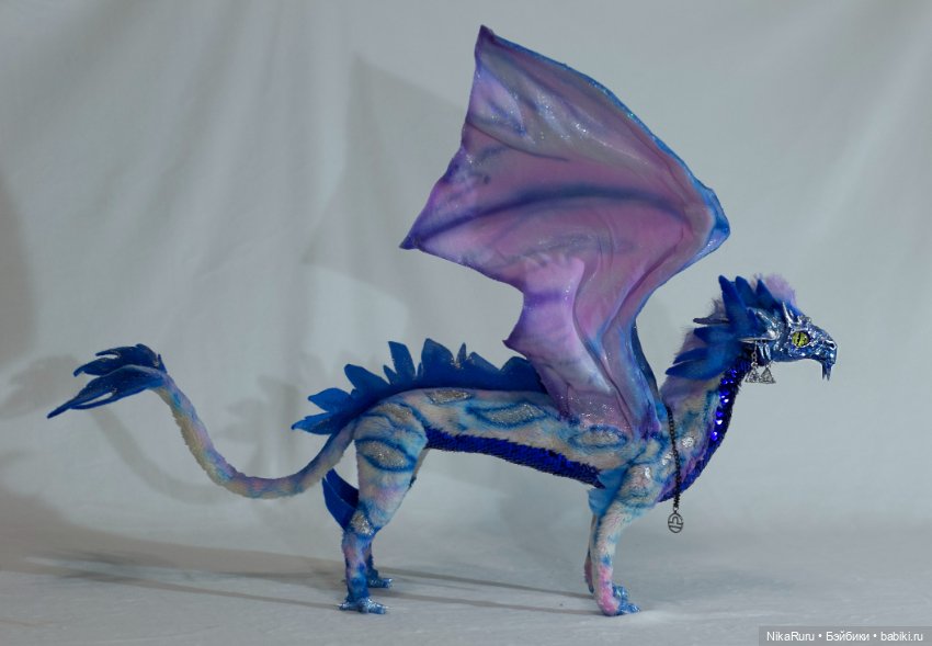 Дракон для Барби в смешанной технике, подвижный, знак зодиака Весы