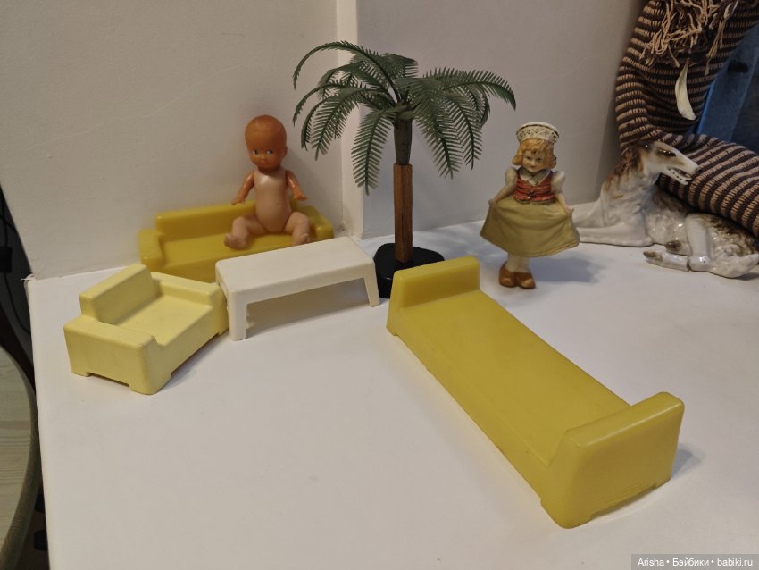 Лот пупсик с мебелью СССР (фото 5)