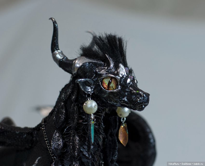 Дракон для Барби в смешанной технике, подвижный, знак зодиака Телец (фото 10)