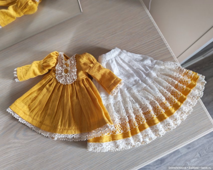 Платья с подъюбником — Одежда для кукол (фото 3)