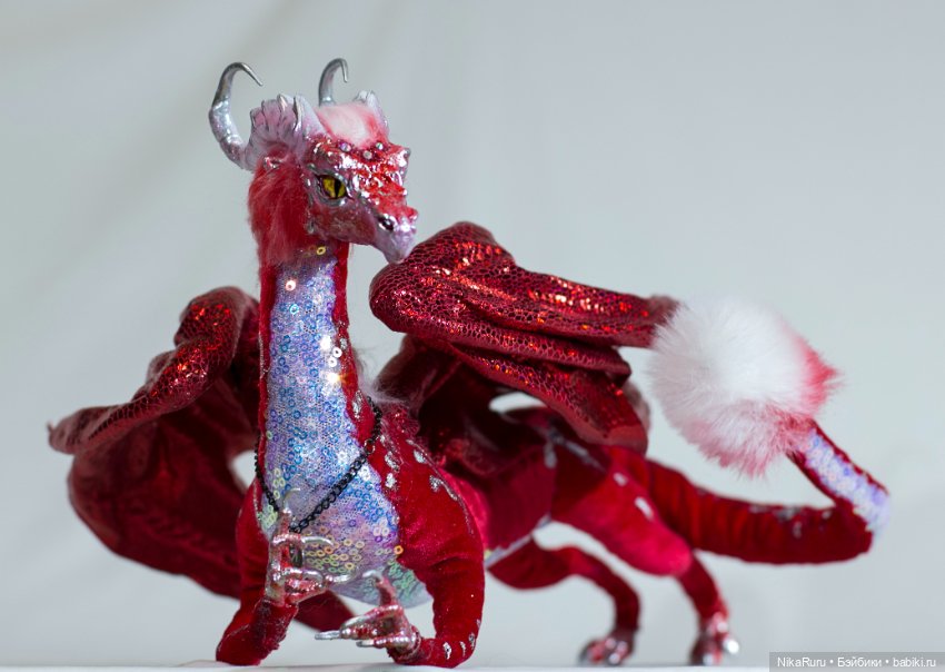 Дракон для Барби в смешанной технике, подвижный, знак зодиака Стрелец (фото 2)